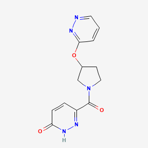 6-(3-(pyridazin-3-yloxy)pyrrolidine-1-carbonyl)pyridazin-3(2H)-one