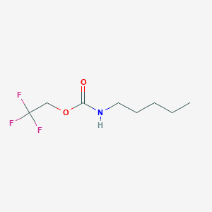 molecular formula C8H14F3NO2 B3014435 2,2,2-trifluoroethyl N-pentylcarbamate CAS No. 201487-93-6