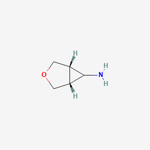 molecular formula C5H9NO B3014439 trans-6-Amino-3-oxabicyclo[3.1.0]hexane CAS No. 1048962-48-6; 1285720-68-4