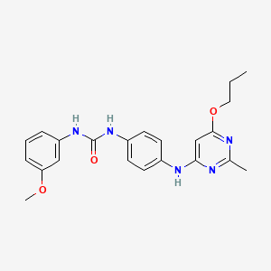 1-(3-Methoxyphenyl)-3-(4-((2-methyl-6-propoxypyrimidin-4-yl)amino)phenyl)urea