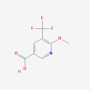 molecular formula C8H6F3NO3 B3014446 6-Methoxy-5-(trifluoromethyl)nicotinic acid CAS No. 1211532-15-8