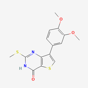 7-(3,4-dimethoxyphenyl)-2-(methylsulfanyl)thieno[3,2-d]pyrimidin-4(3H)-one