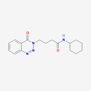 N-cyclohexyl-4-(4-oxo-1,2,3-benzotriazin-3-yl)butanamide