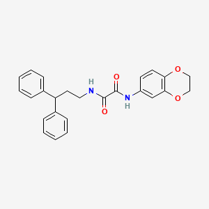 N1-(2,3-dihydrobenzo[b][1,4]dioxin-6-yl)-N2-(3,3-diphenylpropyl)oxalamide