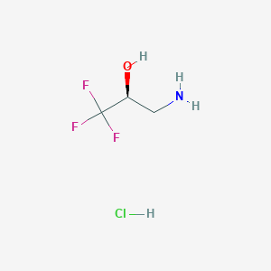 (2S)-3-amino-1,1,1-trifluoropropan-2-ol hydrochloride