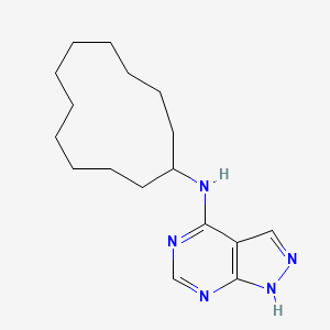 molecular formula C17H27N5 B3014479 N-cyclododecyl-1H-pyrazolo[3,4-d]pyrimidin-4-amine CAS No. 1021059-91-5