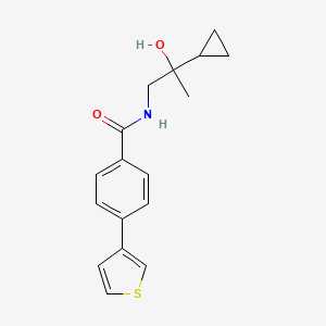 N-(2-cyclopropyl-2-hydroxypropyl)-4-(thiophen-3-yl)benzamide