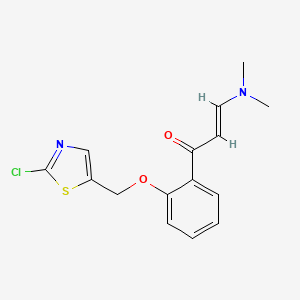 (E)-1-{2-[(2-chloro-1,3-thiazol-5-yl)methoxy]phenyl}-3-(dimethylamino)-2-propen-1-one
