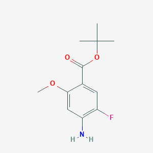 molecular formula C12H16FNO3 B3014500 Tert-butyl 4-amino-5-fluoro-2-methoxybenzoate CAS No. 2248350-93-6