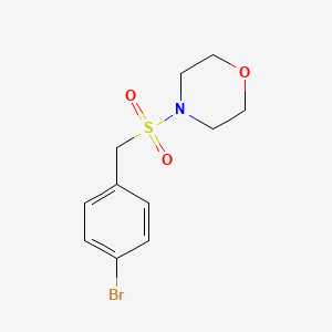 molecular formula C11H14BrNO3S B3014512 4-[(4-Bromobenzyl)sulfonyl]morpholine CAS No. 950255-96-6