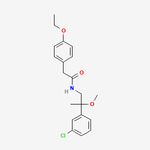 N-(2-(3-chlorophenyl)-2-methoxypropyl)-2-(4-ethoxyphenyl)acetamide