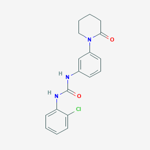 1-(2-Chlorophenyl)-3-(3-(2-oxopiperidin-1-yl)phenyl)urea