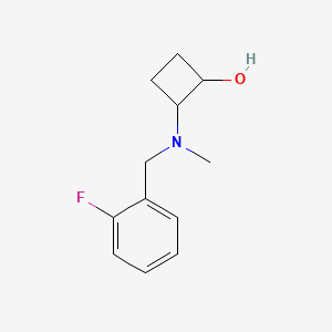 2-{[(2-Fluorophenyl)methyl](methyl)amino}cyclobutan-1-ol
