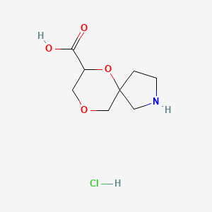 6,9-Dioxa-2-azaspiro[4.5]decane-7-carboxylic acid;hydrochloride