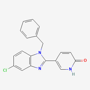 5-(1-benzyl-5-chloro-1H-1,3-benzimidazol-2-yl)-2(1H)-pyridinone