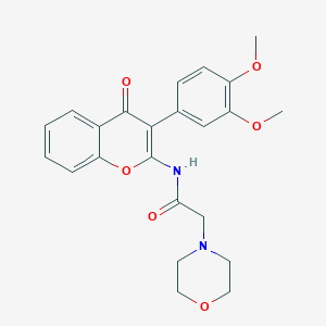 N-[3-(3,4-dimethoxyphenyl)-4-oxo-4H-chromen-2-yl]-2-(morpholin-4-yl)acetamide