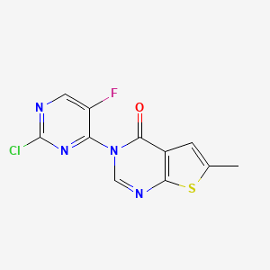 3-(2-chloro-5-fluoropyrimidin-4-yl)-6-methylthieno[2,3-d]pyrimidin-4(3H)-one