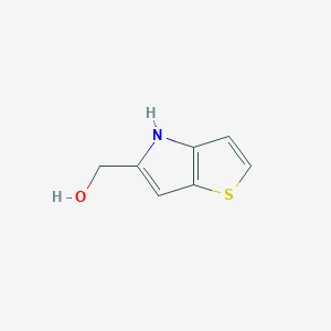 molecular formula C7H7NOS B3014650 4H-thieno[3,2-b]pyrrol-5-ylmethanol CAS No. 878657-01-3