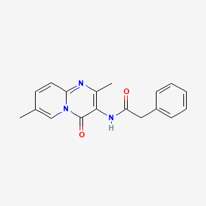 N-(2,7-dimethyl-4-oxo-4H-pyrido[1,2-a]pyrimidin-3-yl)-2-phenylacetamide