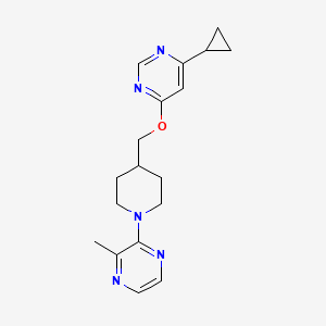 4-Cyclopropyl-6-((1-(3-methylpyrazin-2-yl)piperidin-4-yl)methoxy)pyrimidine