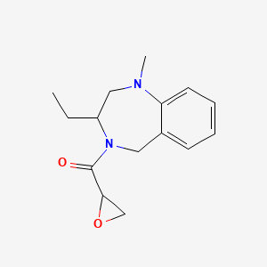 (3-Ethyl-1-methyl-3,5-dihydro-2H-1,4-benzodiazepin-4-yl)-(oxiran-2-yl)methanone
