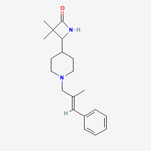 3,3-Dimethyl-4-[1-[(E)-2-methyl-3-phenylprop-2-enyl]piperidin-4-yl]azetidin-2-one