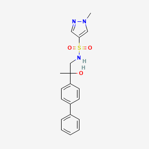 N-(2-([1,1'-biphenyl]-4-yl)-2-hydroxypropyl)-1-methyl-1H-pyrazole-4-sulfonamide