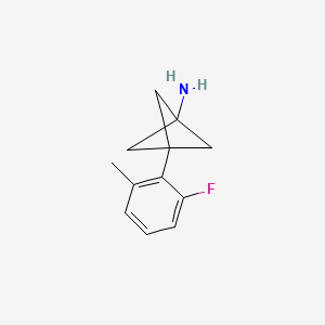 3-(2-Fluoro-6-methylphenyl)bicyclo[1.1.1]pentan-1-amine