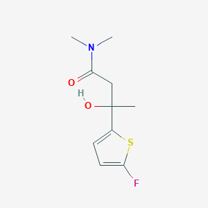 molecular formula C10H14FNO2S B3014769 3-(5-Fluorothiophen-2-YL)-3-hydroxy-N,N-dimethylbutanamide CAS No. 1823437-87-1