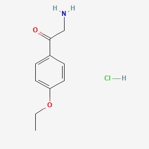 molecular formula C10H14ClNO2 B3014797 2-Amino-1-(4-ethoxyphenyl)ethanone hydrochloride CAS No. 24146-64-3