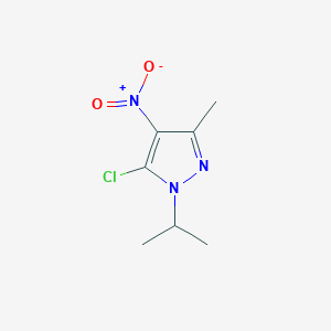 molecular formula C7H10ClN3O2 B3014832 5-氯-3-甲基-4-硝基-1-丙-2-基吡唑 CAS No. 13551-75-2