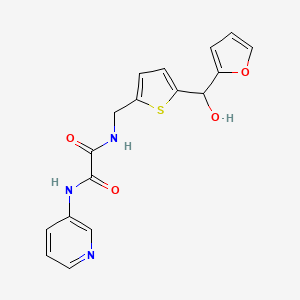 N1-((5-(furan-2-yl(hydroxy)methyl)thiophen-2-yl)methyl)-N2-(pyridin-3-yl)oxalamide