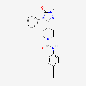 N-(4-(tert-butyl)phenyl)-4-(1-methyl-5-oxo-4-phenyl-4,5-dihydro-1H-1,2,4-triazol-3-yl)piperidine-1-carboxamide