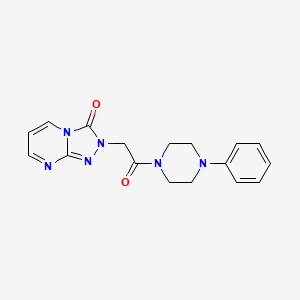 molecular formula C17H18N6O2 B3014844 2-(2-氧代-2-(4-苯基哌嗪-1-基)乙基)-[1,2,4]三唑并[4,3-a]嘧啶-3(2H)-酮 CAS No. 1323398-02-2