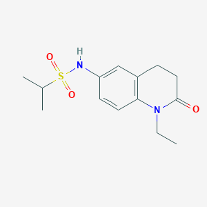 molecular formula C14H20N2O3S B3014850 N-(1-ethyl-2-oxo-1,2,3,4-tetrahydroquinolin-6-yl)propane-2-sulfonamide CAS No. 922026-46-8