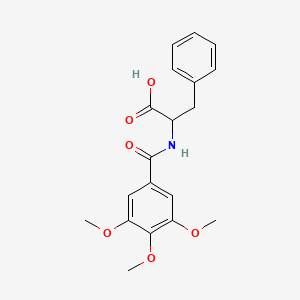 molecular formula C19H21NO6 B3014904 3-phenyl-2-[(3,4,5-trimethoxybenzoyl)amino]propanoic Acid CAS No. 303796-46-5