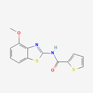 molecular formula C13H10N2O2S2 B3014911 N-(4-甲氧基苯并[d]噻唑-2-基)噻吩-2-甲酰胺 CAS No. 313373-26-1