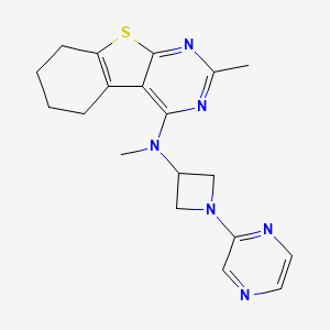 N,2-Dimethyl-N-(1-pyrazin-2-ylazetidin-3-yl)-5,6,7,8-tetrahydro-[1]benzothiolo[2,3-d]pyrimidin-4-amine