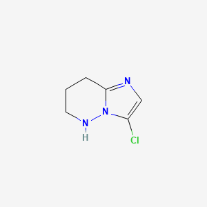 molecular formula C6H8ClN3 B3014921 3-Chloro-5,6,7,8-tetrahydroimidazo[1,2-b]pyridazine CAS No. 2309474-81-3