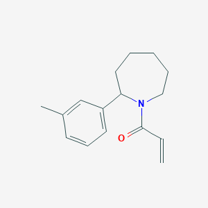 molecular formula C16H21NO B3014927 1-[2-(3-Methylphenyl)azepan-1-yl]prop-2-en-1-one CAS No. 2179723-61-4