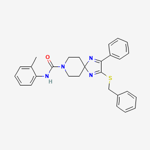 2-(benzylthio)-N-(2-methylphenyl)-3-phenyl-1,4,8-triazaspiro[4.5]deca-1,3-diene-8-carboxamide