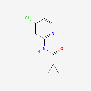 molecular formula C9H9ClN2O B3014963 N-(4-氯吡啶-2-基)环丙基甲酰胺 CAS No. 583052-73-7