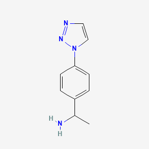 1-[4-(1H-1,2,3-triazol-1-yl)phenyl]ethan-1-amine