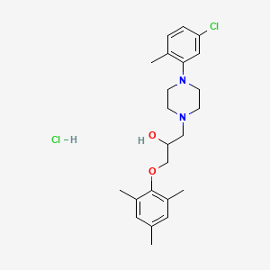 1-(4-(5-Chloro-2-methylphenyl)piperazin-1-yl)-3-(mesityloxy)propan-2-ol hydrochloride