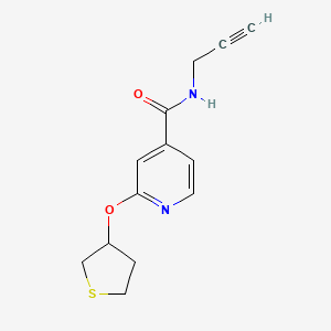 N-(prop-2-yn-1-yl)-2-((tetrahydrothiophen-3-yl)oxy)isonicotinamide