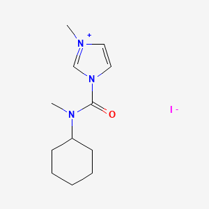 1-[cyclohexyl(methyl)carbamoyl]-3-methyl-1H-imidazol-3-ium iodide