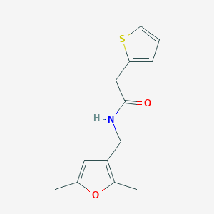 molecular formula C13H15NO2S B3015028 N-((2,5-dimethylfuran-3-yl)methyl)-2-(thiophen-2-yl)acetamide CAS No. 1351613-36-9