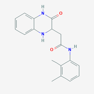 molecular formula C18H19N3O2 B3015042 N-(2,3-dimethylphenyl)-2-(3-oxo-1,2,3,4-tetrahydroquinoxalin-2-yl)acetamide CAS No. 476409-64-0