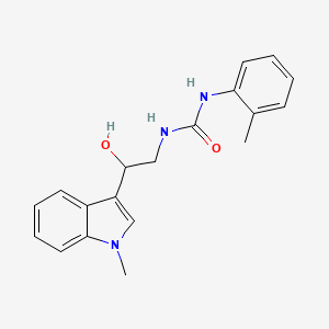 molecular formula C19H21N3O2 B3015049 1-(2-羟基-2-(1-甲基-1H-吲哚-3-基)乙基)-3-(邻甲苯基)脲 CAS No. 1448134-21-1