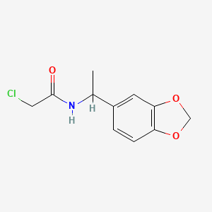 N-[1-(2H-1,3-benzodioxol-5-yl)ethyl]-2-chloroacetamide